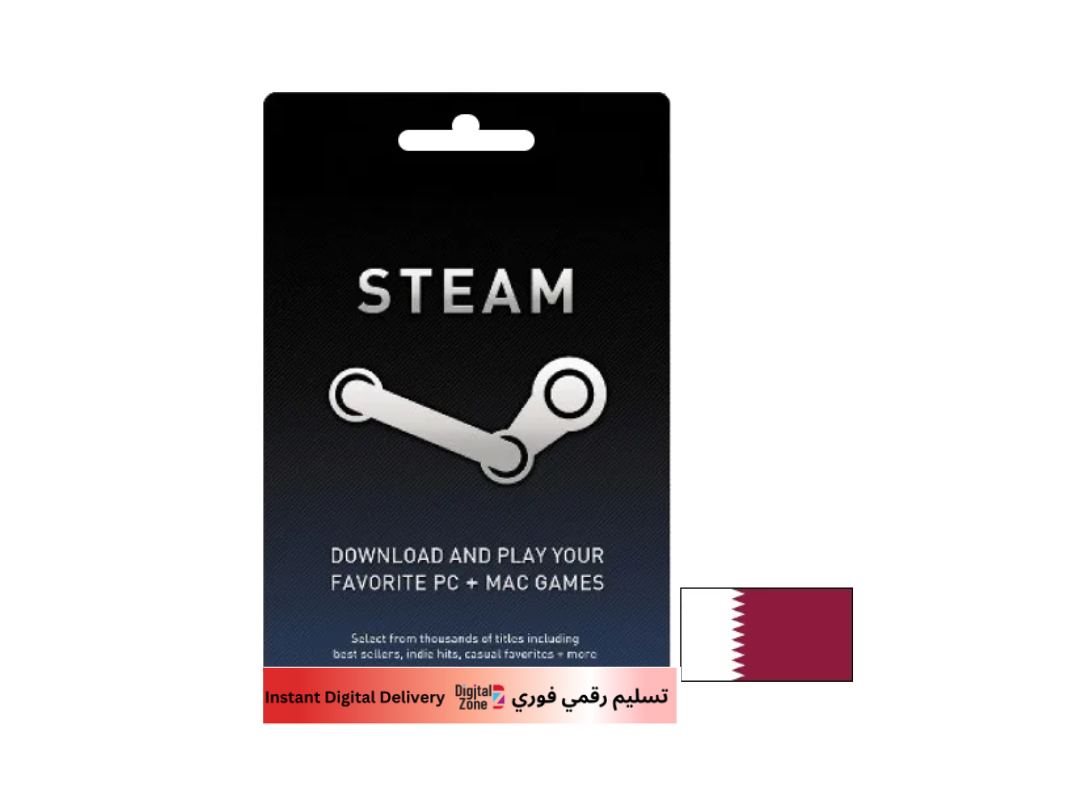 محافظ Steam بقيمة 50 ريال قطري محافظ Steam بقيمة 50 ريال قطري